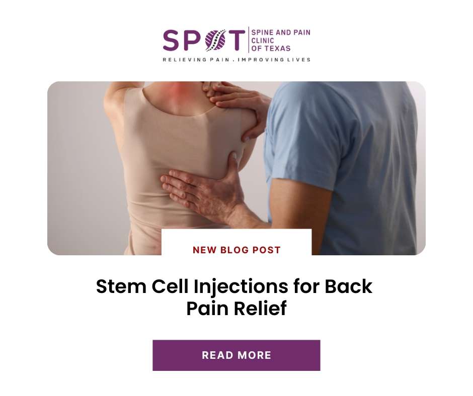 Stem cell injections for back pain relief